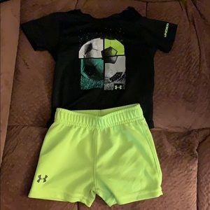 Under Armour onesie and short outfit